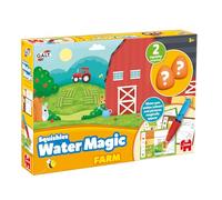 Galt Water Magic Squishies Farm Reusable Colouring Books for Children, Reusable Pictures for Kids to Colour, Magically Reveal Hidden Pictures with Water Pen & Squishy Surprises, Ages 3 Years Plus