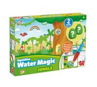 Galt Water Magic Squishies Jungle Reusable Colouring Books for Children, Reusable Pictures for Kids to Colour, Magically Reveal Hidden Pictures with Water Pen & Squishy Surprises, Ages 3 Years Plus
