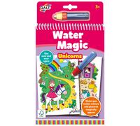 Galt Water Magic Unicorns - Unicorn Themed, Reusable Colouring Books for Children, Reusable Pictures for Kids to Colour - Magically Reveal Hidden Pictures with Water Pen - For Ages 3 Years Plus