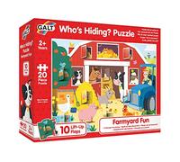 Galt, Who's Hiding? Puzzle - Farmyard Fun, Jigsaw Puzzles for Kids, 20 piece Puzzle, Ages 2 Years Plus