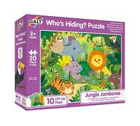 Galt, Who's Hiding? Puzzle - Jungle Jamboree, Jigsaw Puzzles for Kids, 20 piece Puzzle, Ages 2 Years Plus