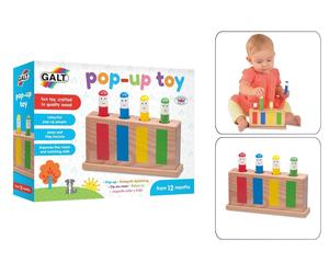 Galt Wooden Pop Up Toy Sensory Learning Colour Recognition Motor Skills 12m+