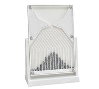 Galton Board 12 * 18cm, Normal Distribution Mathematical Model with 2800 Metal Beads, Probability Physics Teaching Aid for Probability Math Lab Educators Students whiteB