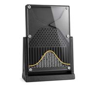 Galton Board 12 * 18cm, Normal Distribution Mathematical Model with 2800 Metal Beads, Probability Physics Teaching Aid for Probability Math Lab Educators Students black