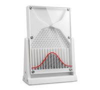 Galton Board 12 * 18cm, Normal Distribution Mathematical Model with 2800 Metal Beads, Probability Physics Teaching Aid for Probability Math Lab Educators Students whiteA