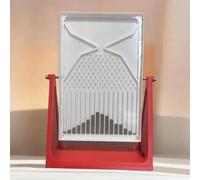 Galton Board, Desk Galton Board, Probability Teaching Demonstration, Probability And Statistics Learning Kit, Random Distribution, Inspire Curiosity, For Physics Education, 5.9*4.3 In(Color:Red)