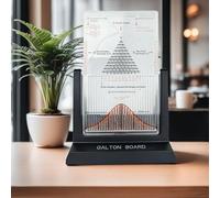 Galton Board Desk Toy, Normal Distribution Demonstrator, Statistical Law Experiment Tool, Probability Demonstration Model with Bell Curve, Physics Lab Teaching Tool, for Physics Education