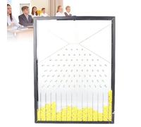 Galton Board Desk Toy - Physics Lab Teaching Tool for Bell Curve and Normal Distribution Display, Enhance Learning and Curiosity