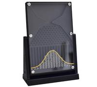 Galton Board Experiment Model, 12 * 18cm Normal Distribution Mathematical Model, Probability Teaching Demonstration with Red Curve, Statistics and Probability Teaching Demonstration, for Educators