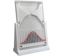 Galton Board Experiment Model, 12 * 18cm Normal Distribution Mathematical Model, Probability Teaching Demonstration with Red Curve, Statistics and Probability Teaching Demonstration, for Educators