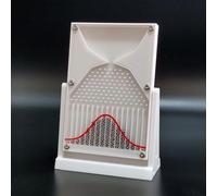 Galton Board Experiment Model 12×18cm, Normal Distribution Probability Teaching Tool, Mathematical Demonstration Model for Education and Financial Analysis white
