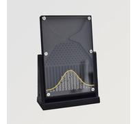 Galton Board Experiment Model 12×18cm, Normal Distribution Probability Teaching Tool, Mathematical Demonstration Model for Education and Financial Analysis black