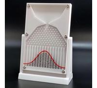 Galton Board Experiment Model, Acrylic Galton Board, 12 X18cm Normal Distribution Mathematical Model, with Bell Curve, Statistics and Probability Teaching Demonstration, Effective Experimental Tool