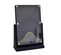 Galton Board - Normal Distribution Math Model Science Decor Stress Relief Gift Teaching Aid (3 Styles) Black w/gold curve