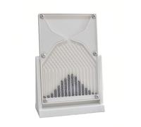 Galton Board - Normal Distribution Math Model Science Decor Stress Relief Gift Teaching Aid (3 Styles) White (no curve)