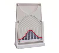 Galton Board - Normal Distribution Math Model Science Decor Stress Relief Gift Teaching Aid (3 Styles) White w/red curve