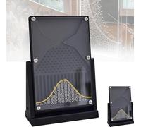 Galton Board, Normal Distribution Model 12×18cm Acrylic, Physics Lab Probability Demonstration Bell Curve Teaching Tool Desk Toy For Educators Students