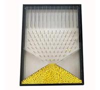 Galton Board, Physical Teaching Galton Board, Experimental Model for Demonstration Of Random Phenomen, Effective Statistical Law, Portable Teaching Demonstration, for School Teaching