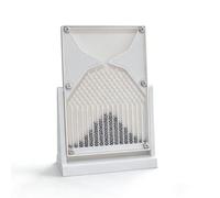 Galton Board Physics Experiment Model with Curve 7.1 * 4.7 in, Galton Board Desk Toy 1300 Metal Beads, Normal Distribution Mathematical Model for Physics Lab Experiment Tool(B)