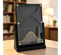 Galton Board Probability Demonstration Model, 12 X 18 Cm Bell Curve Normal Distribution Statistical Law Experiment Tool, Physics Math Lab Teaching Demonstrator For School Educators Students