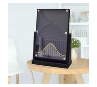 Galton Board Probability Demonstrator Model,Bell Curve Visual Aid,Effective Statistical Law Experiment Tool,Inspire Curiosity and Enhance Learning,for Mathematics and Science(Color:Black,yellow curve)