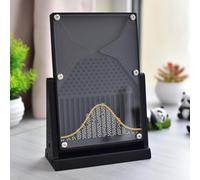Galton Board Probability Demonstrator, Normal Distribution Mathematics Teaching Aid for Lab Demonstration, Compact 12x18cm Design for Education