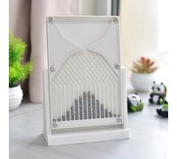 Galton Board Probability Model, Bell Curve Statistics Demonstration Tool for Random Distribution, STEM Physics Classroom Learning White with no curves