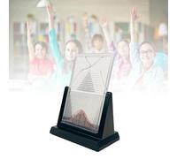 Galton Board with Metal Beads, Experiment Model Dalton Board, Effective Statistical Law Experiment Tool, 12 * 12 * 17cm Statistical Demonstration Model for Educators & Students