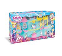 Galupy Mermaid Magic Castle Playset with Lockable Castle, Unicorn Figure with Mermaid Tail and Accessories - Girls Toys and Unicorn Gift for Children Age 3+