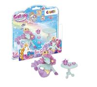 Galupy Mermaid Tea Set Toy for Kids Age 3+ - Mini Playset with Unicorn Figure, Table, Cups and Teapot - Magical Unicorn Toy Gift for Girls and Princess Tea Party Play