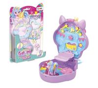 Galupy Rainbow Unicorn In My Pocket Playset - Pocket-Sized Unicorn Toy with Figure and Carousel - Collectible Horse and Princess Toy for Girls Age 3+ Gift Idea