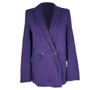 Galvan Preloved London Boyfriend Blazer In Purple Viscose Purple