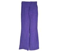 Galvan Preloved London Flared Trousers In Purple Viscose Purple