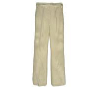 Galvan Preloved London Pinstripe Trousers In Ivory Virgin Wool Ivory
