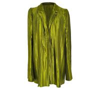 Galvan Preloved Nuage Pleated Blazer In Green Polyester Green