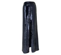 Galvan Women's Preloved London Beating Heart Sequined Maxi Skirt in Navy | Size: 38