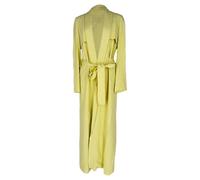 Galvan Women's Preloved London Boyfriend Trench Coat in Yellow Viscose | Size: 4