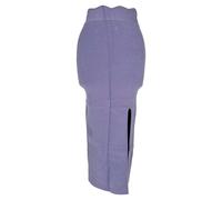 Galvan Women's Preloved London Delia Ribbed-Knit Midi Skirt in Purple Viscose | Size: XS