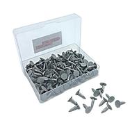 Galvanised 13mm Roofing Felt Clout Nails - The Perfect DIY & Professional Solution for Securing Shed Roofs with 200 Grams (Approx 185pcs) in a Handy Plastic Case!
