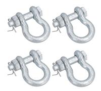 Galvanised Bow Shackle Safety Pin 3/8in (10mm) 1.0T to US Fed Spec