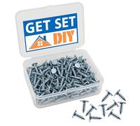 Galvanised Clout Nails 13mm (300pcs) 327 Grams Roofing Felt Tacks for Shed Roof - Heavy Duty Felt Nails for Securing Shed Roof Felt in a Handy Plastic Case