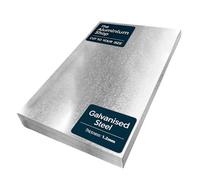 Galvanised Coated Mild Steel Sheet Metal Plate 1.2mm Thick Cut To Size Fabrication Roofing (250mm x 750mm)