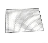 Galvanised Cooking Grate for Charcoal Grill - Robust Grate for Meat Fish Vegetables - Silver White BBQ Accessories 50 x 38 cm (50 x 38 cm)