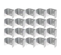 Galvanised Fence Panel Clips 32mm 50mm Metal Bracket Trellis Pack