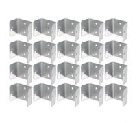 Galvanised Fence Panel Clips, For Secure Trellis And Timber Posts Rust Resistant Steel Grips To Splitting Easy Install Connectors, For Outdoor Garden Fencing Projects(50)