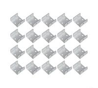 Galvanised Fence Panel Clips, Trellis Fixing Brackets for Wood Posts, Rust Proof Metal Fasteners for Garden Fencing, Secure Grip Connectors for 32mm to 50mm(32)