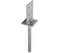 Galvanised Heavy Duty Concealed Bracket Support for Fence & Pergola Posts - Metal Base Brackets for Concrete Installation Pack of: 6 90mm (3.54")