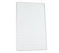 Galvanised Iron BBQ Grid, Heavy Duty Square Grill Net Insert for Fish, Meat and Vegetable Roasting, For Wire Mesh Replacement for Outdoor Camping Cooking(40 * 25cm)