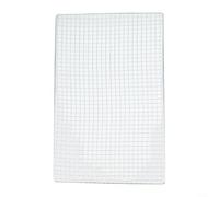 Galvanised Iron BBQ Grid Square Barbecue Wire Rack for Fish Meat and Vegetable Roasting Heavy Duty Outdoor Camping Grill Plate Replacement Mesh Net(50 * 30cm)