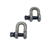 Galvanised Lifting Dee Shackles Screw Pin 1.5 Ton (1.5T D Towing Rigging 1500KG)